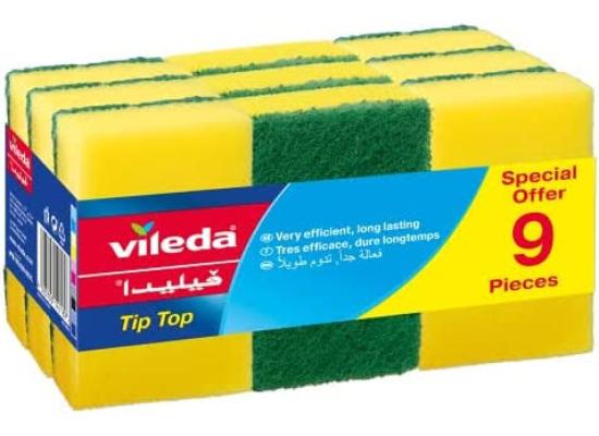 Vileda Dish Washing Sponge Pack of 9